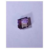 6.62 carat yellow/purple Ametrine