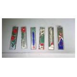 lot of antique mirrored Christmas ornaments