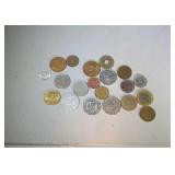lot of 20 foreign coins