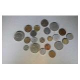 lot of 20 foreign coins