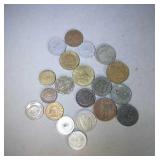 lot of 20 foreign coins