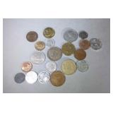 lot of 20 foreign coins
