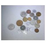 lot of 20 foreign coins