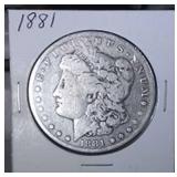 1881 Morgan Silver Dollar