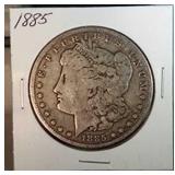 1885 Morgan Silver Dollar