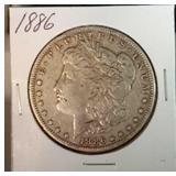 1886 Morgan Silver Dollar