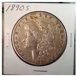 1890 S Morgan Silver Dollar