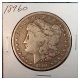 1896 O Morgan Silver Dollar