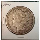 1901 Morgan Silver Dollar