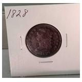 1828 half cent