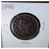 1846 large cent