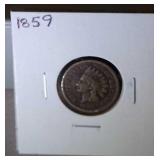 1859 Indian head penny