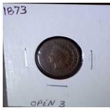 1873 Indian head penny
