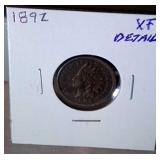 1892 Indian head penny