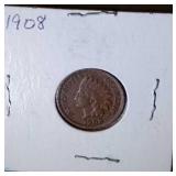 1908 Indian head penny