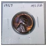 1927 Lincoln penny - BU