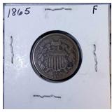 1865 2 cent piece