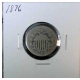 1876 shield nickel