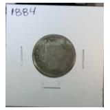 1884 V nickel