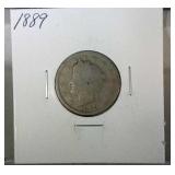 1889 V nickel