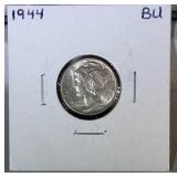 1944 Mercury Dime - BU