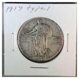 1917 Type 1 Standing Liberty quarter