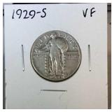 1929 S Standing Liberty quarter