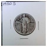 1930 S Standing Liberty quarter