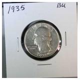 1935 Washington quarter - BU