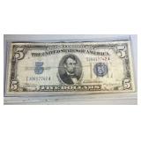 1934 A $5 silver certificate