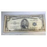 1953 A $5 silver certificate