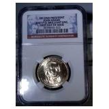2007 P NGC Brilliant Uncirculated John Adams .25