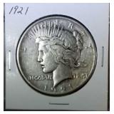 1921 Peace Dollar
