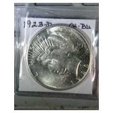 1923 D Peace Dollar - CH BU