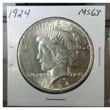 1924 Peace Dollar - MS63