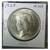 1925 Peace Dollar - MS63