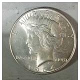 1934 Peace Dollar - CH BU