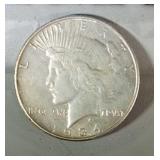 1934 S Peace Dollar - AU