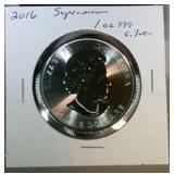 2016 1 oz. .999 fine silver - Canadian Superman