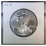 2014 1 oz. .999 fine silver-American Silver Eagle