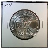 2018 1 oz. .999 fine silver-American Silver Eagle