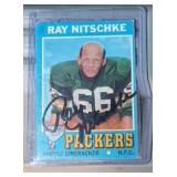 Ray Nitschke autographed card - 1991 Topps #133