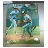 8x10 glossy auto Milw. Brewers photo-Jim Gantner