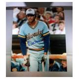 8x10 glossy auto Milw. Brewers photo-Don Money