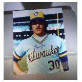 8x10 glossy auto Milw. Brewers photo-Moose Haas