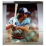 8x10 glossy auto Milw. Brewers photo-Charlie Moore