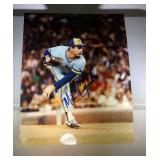 8x10 glossy auto Milw. Brewers photo-Mike Caldwell