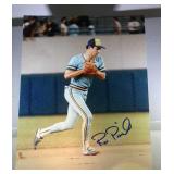 8x10 glossy auto Milw. Brewers photo-Rob Piccolo