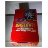 1988 Score baseball wax box