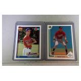 lot of 2 Chipper Jones rookie cards